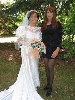 The Bride and her photographeress, Sabrina